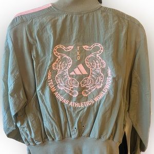 Adidas lightweight bomber style jacket